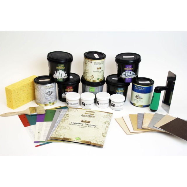 Decorative Paint and Plaster Trial Kit with Tools, Meoded Paint & Plaster