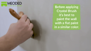 How To Apply Glitter Wall Paint Step 1