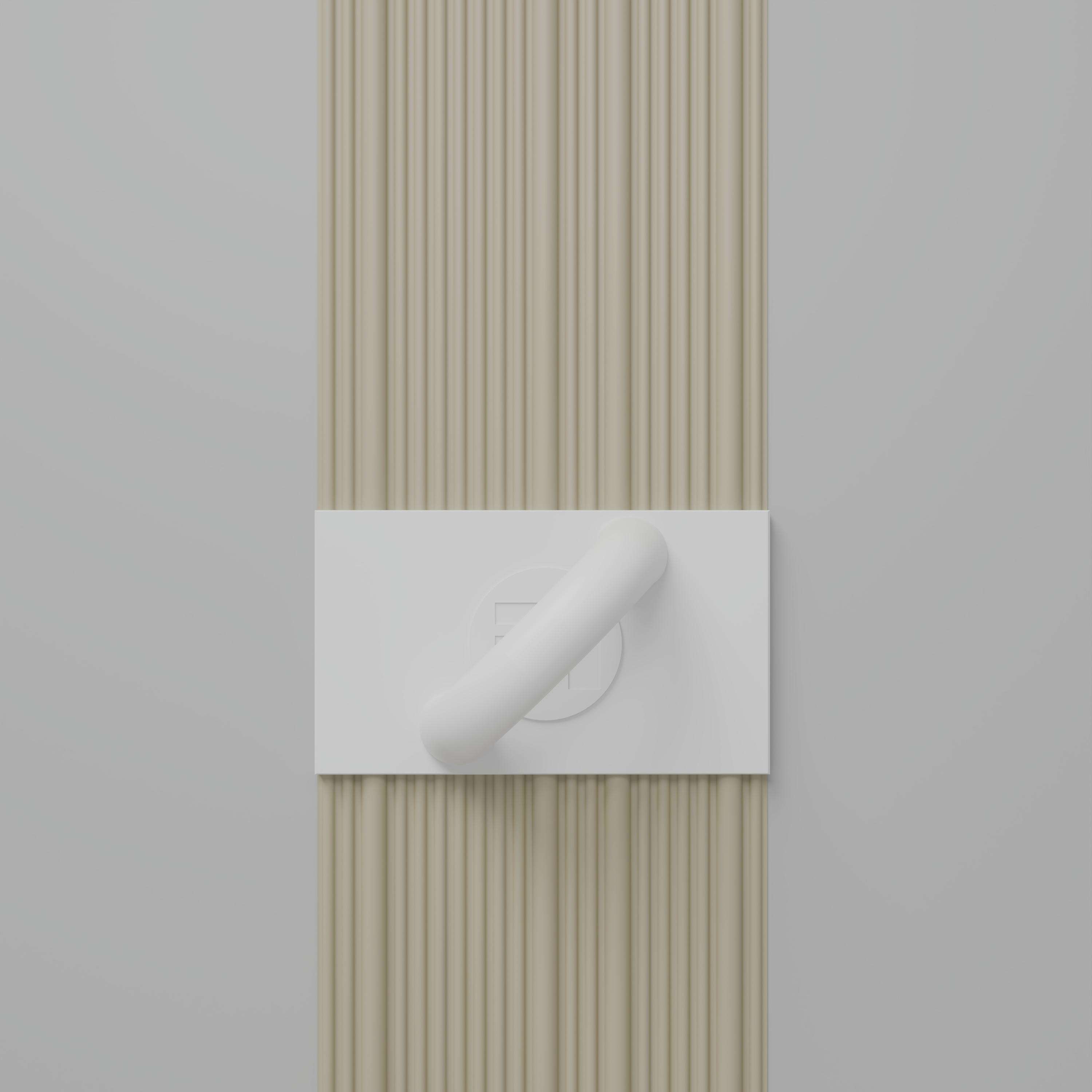 Fluted Raked White Float