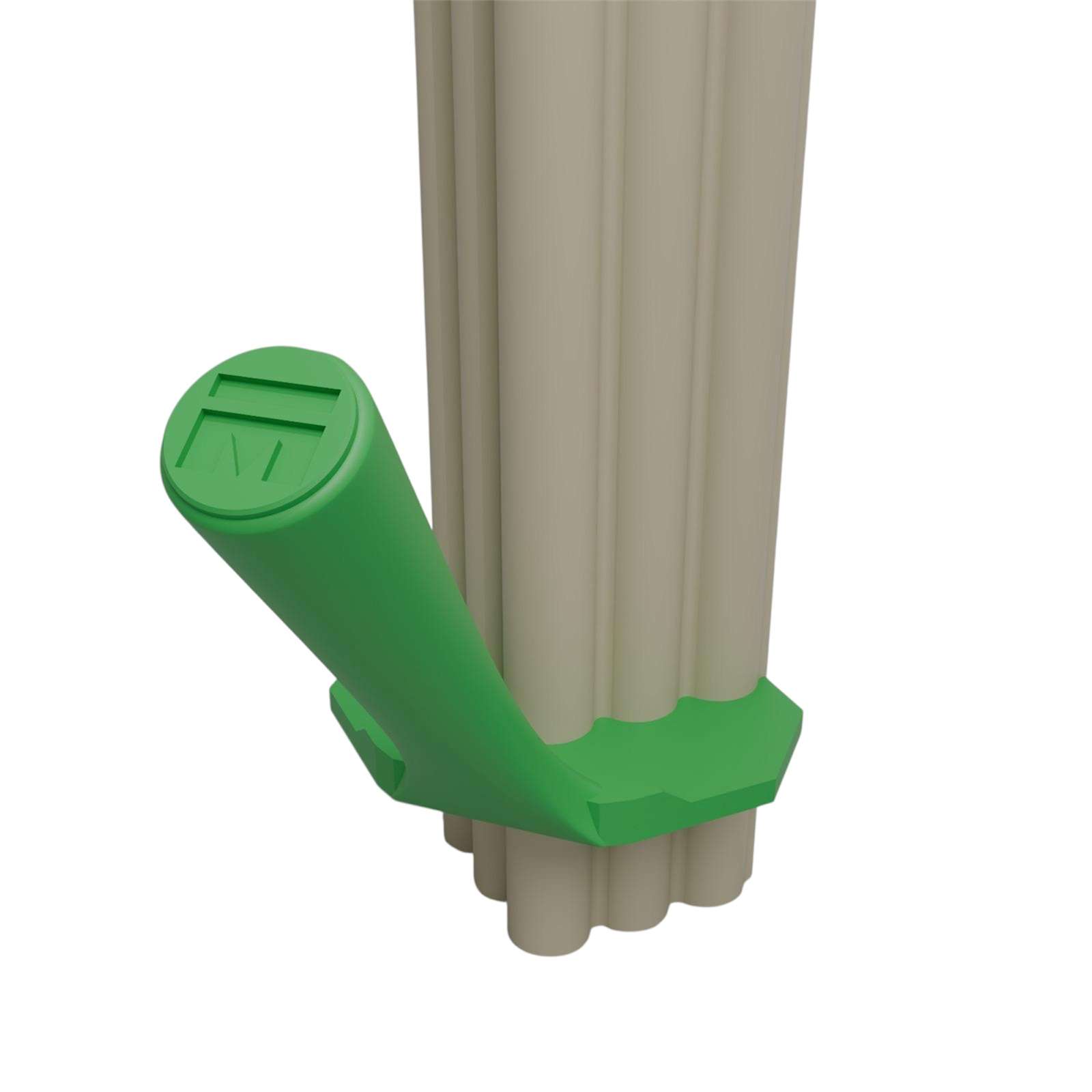 Fluted Green Outside Corner