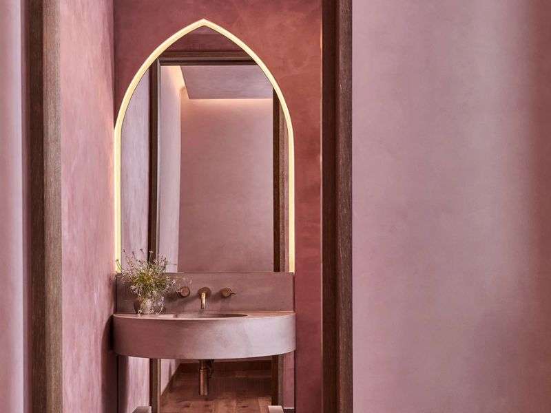 2026 Color of the Year Interior Trend Warm Pink Plaster, Limewash & Clay Walls