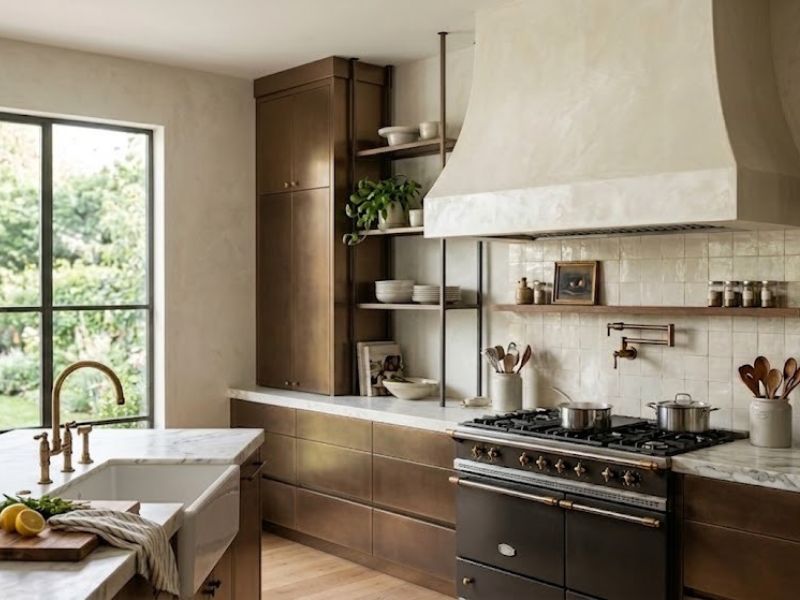 how to use metallic paint in interior design with modern metallic wall finish