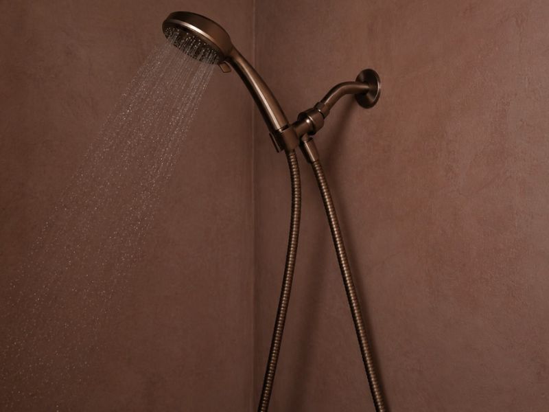 cool tone lighting on textured microcement walls