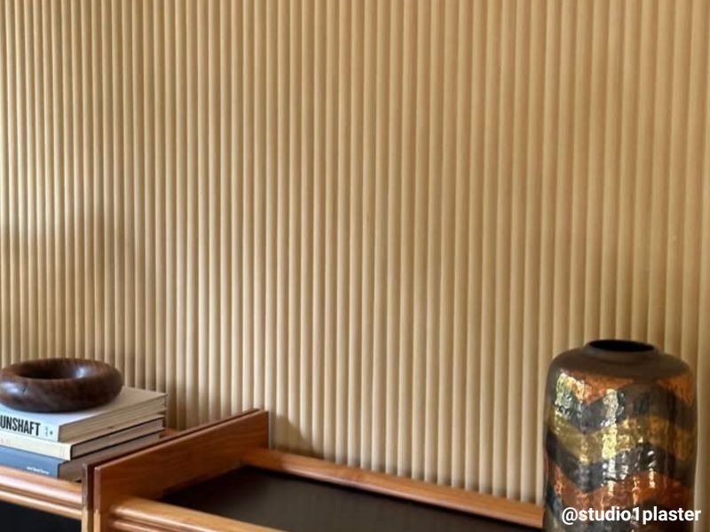 Fluted Plaster Wall, Intonaco | Studio One Plaster